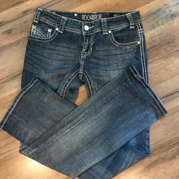 Rock & Roll Cowgirl Denim - Rock & Roll Cowgirl original Low-Rise 27x34